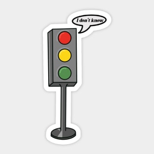 death by a thousand cuts traffic light Sticker